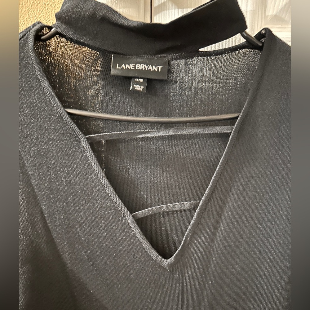 Lane Bryant Black Knit Sweater